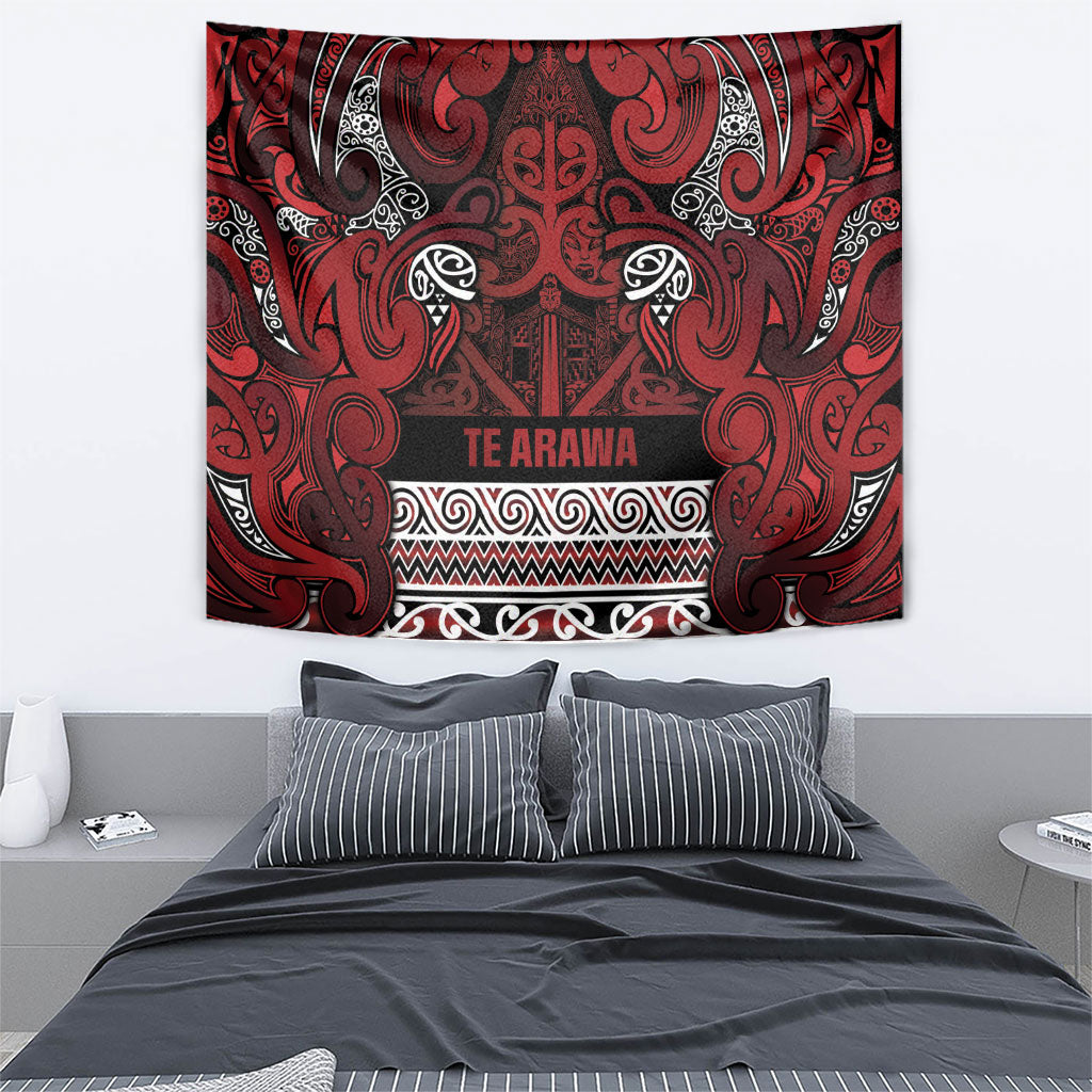 Aotearoa Iwi Te Arawa Tapestry Maori Wharenui House Tribal Pattern LT9 - Polynesian Pride