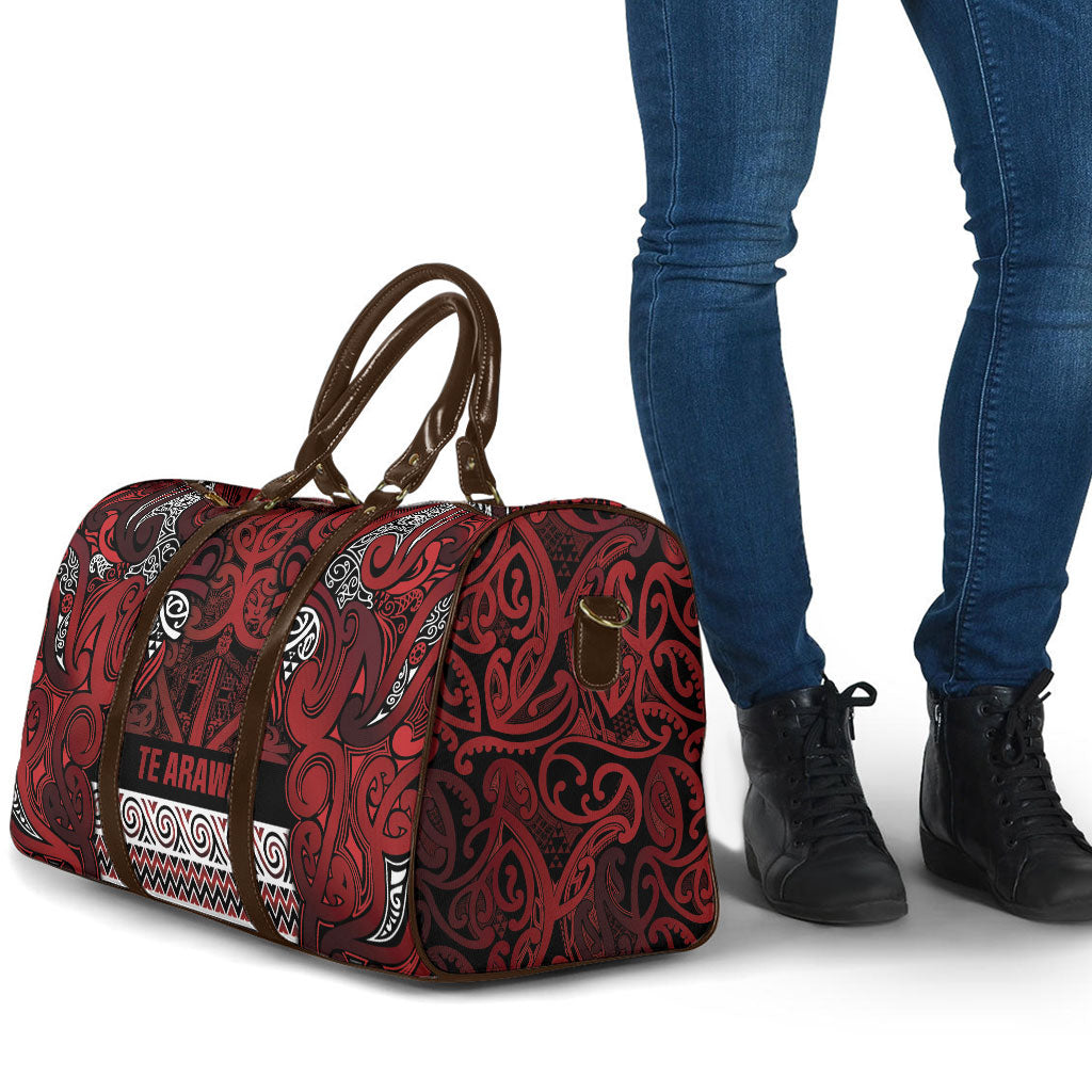 Aotearoa Iwi Te Arawa Travel Bag Maori Wharenui House Tribal Pattern LT9 - Polynesian Pride