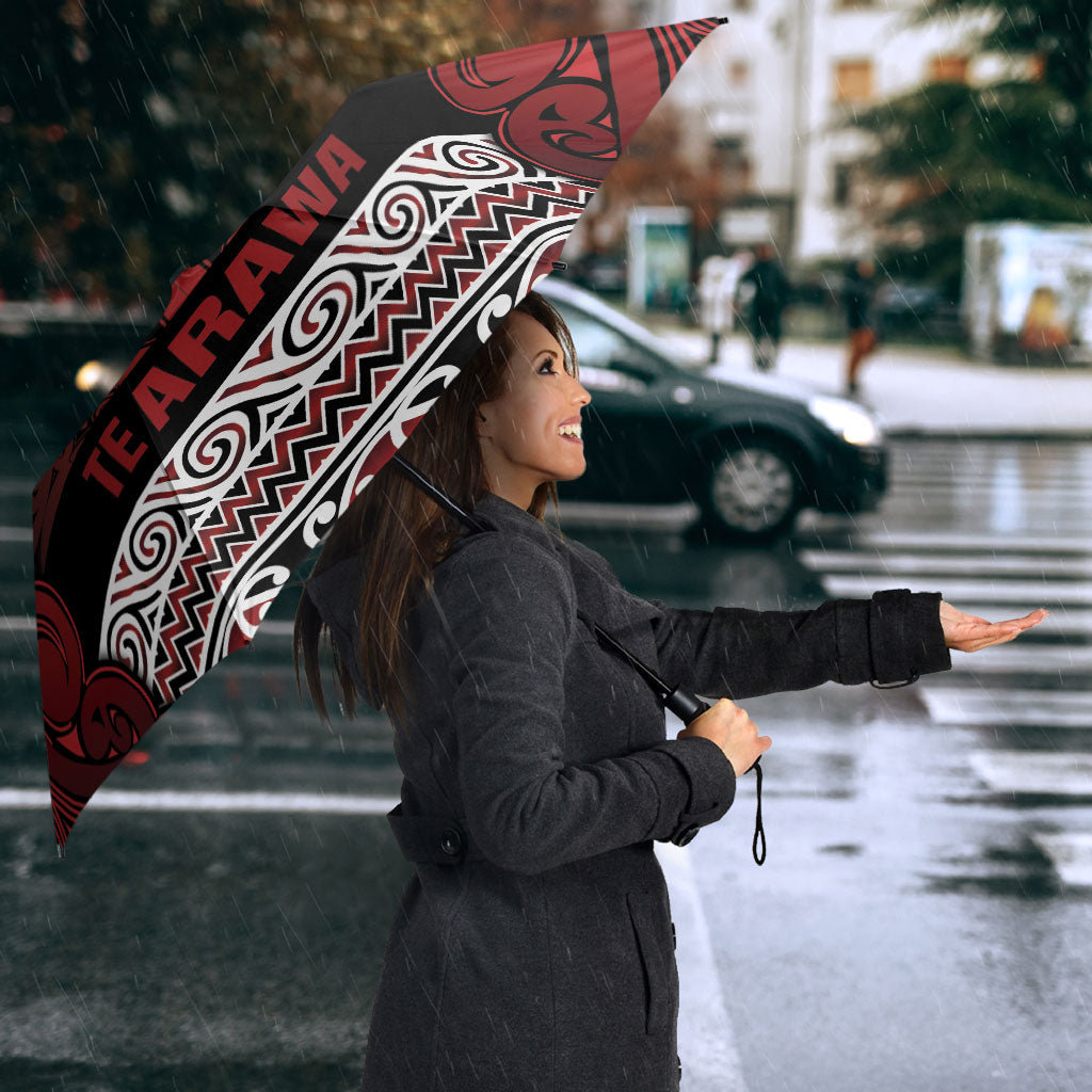 Aotearoa Iwi Te Arawa Umbrella Maori Wharenui House Tribal Pattern LT9 - Polynesian Pride