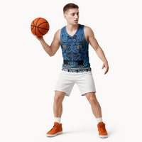 Aotearoa Iwi Ngati Porou Basketball Jersey Maori Wharenui House Tribal Pattern LT9 - Polynesian Pride