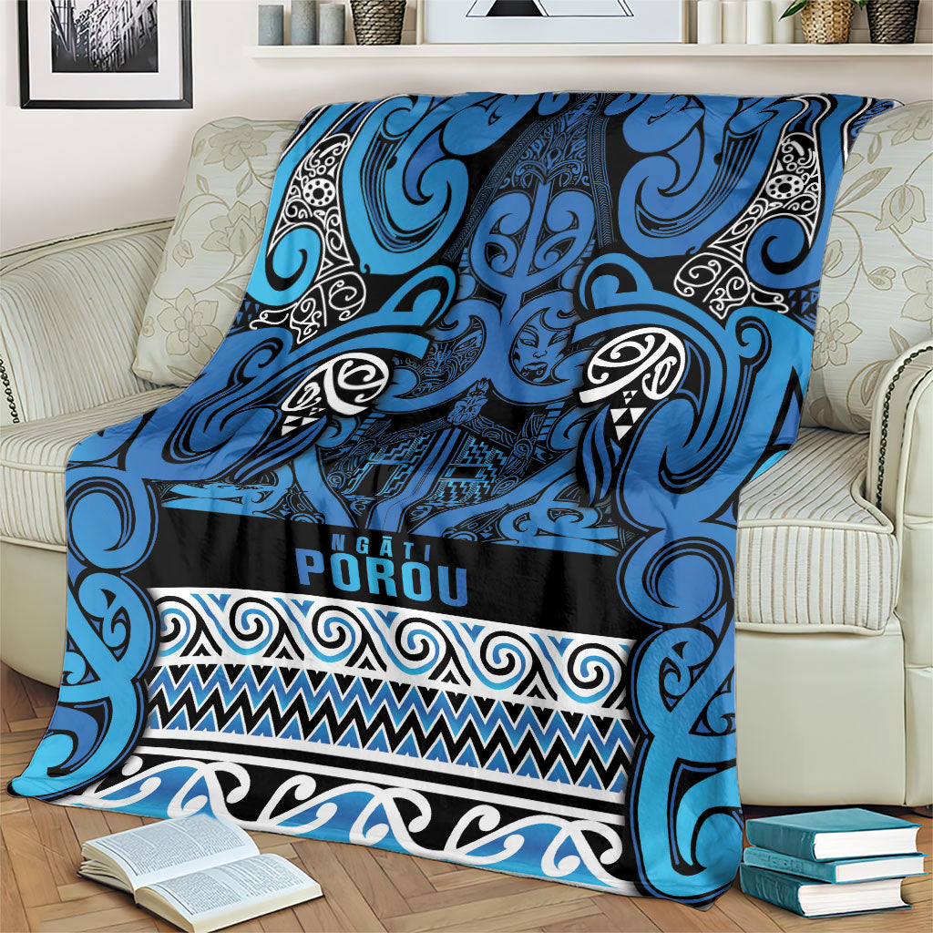 Aotearoa Iwi Ngati Porou Blanket Maori Wharenui House Tribal Pattern LT9 - Polynesian Pride