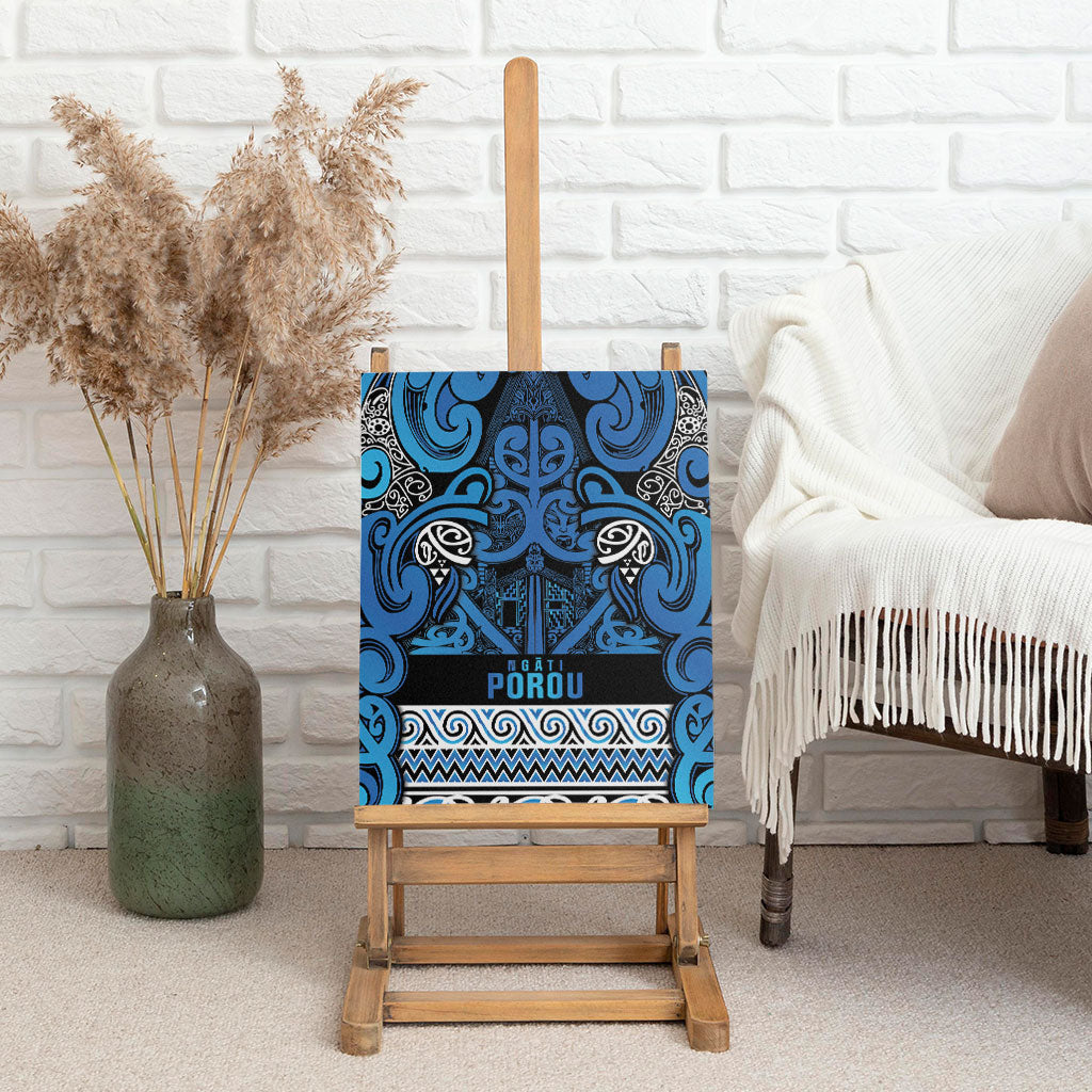 Aotearoa Iwi Ngati Porou Canvas Wall Art Maori Wharenui House Tribal Pattern LT9 - Polynesian Pride