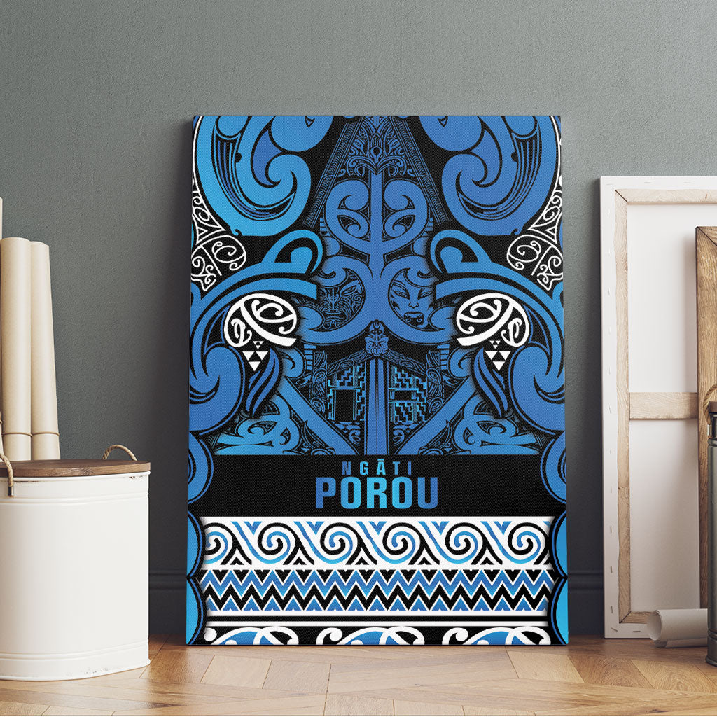 Aotearoa Iwi Ngati Porou Canvas Wall Art Maori Wharenui House Tribal Pattern LT9 - Polynesian Pride