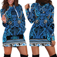 Aotearoa Iwi Ngati Porou Hoodie Dress Maori Wharenui House Tribal Pattern LT9 - Polynesian Pride