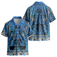 Aotearoa Iwi Ngati Porou Kid Hawaiian Shirt Maori Wharenui House Tribal Pattern LT9 - Polynesian Pride