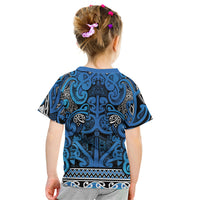 Aotearoa Iwi Ngati Porou Kid T Shirt Maori Wharenui House Tribal Pattern LT9 - Polynesian Pride