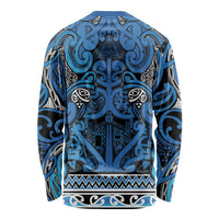 Aotearoa Iwi Ngati Porou Long Sleeve Shirt Maori Wharenui House Tribal Pattern LT9 - Polynesian Pride