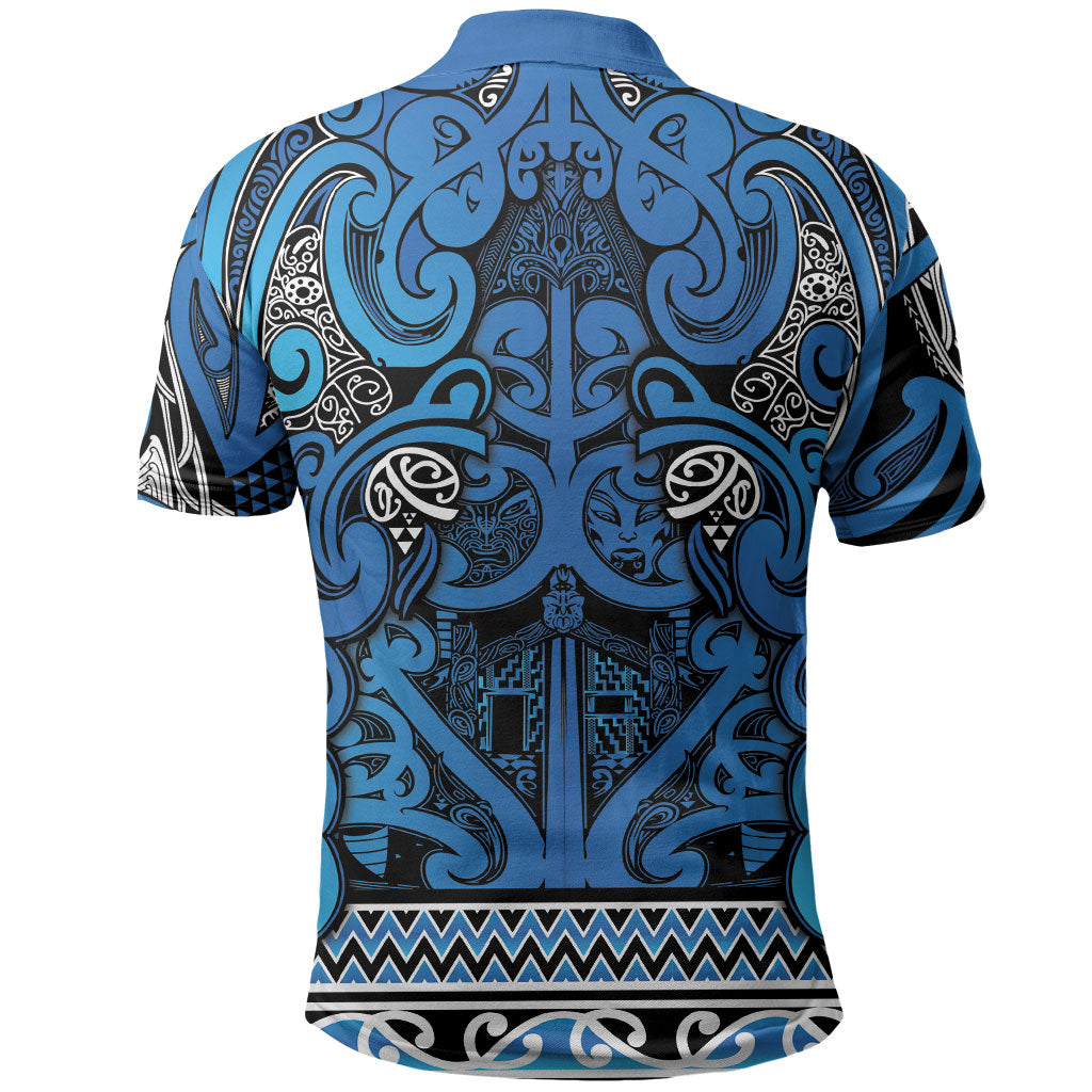 Aotearoa Iwi Ngati Porou Polo Shirt Maori Wharenui House Tribal Pattern LT9 - Polynesian Pride