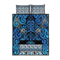 Aotearoa Iwi Ngati Porou Quilt Bed Set Maori Wharenui House Tribal Pattern LT9 - Polynesian Pride