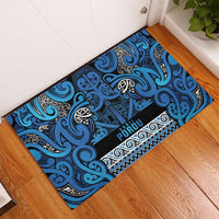 Aotearoa Iwi Ngati Porou Rubber Doormat Maori Wharenui House Tribal Pattern LT9 - Polynesian Pride