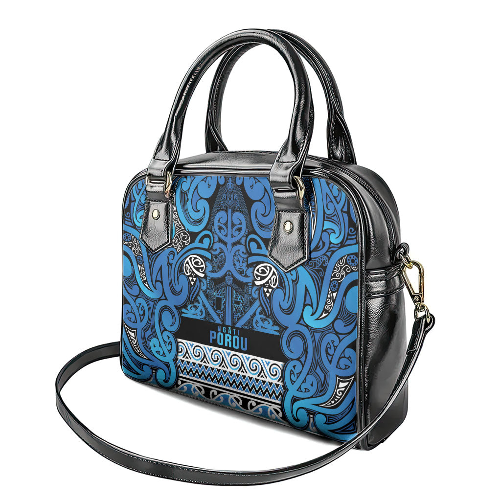 Aotearoa Iwi Ngati Porou Shoulder Handbag Maori Wharenui House Tribal Pattern LT9 - Polynesian Pride