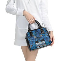 Aotearoa Iwi Ngati Porou Shoulder Handbag Maori Wharenui House Tribal Pattern LT9 - Polynesian Pride