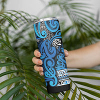 Aotearoa Iwi Ngati Porou Skinny Tumbler Maori Wharenui House Tribal Pattern LT9 - Polynesian Pride