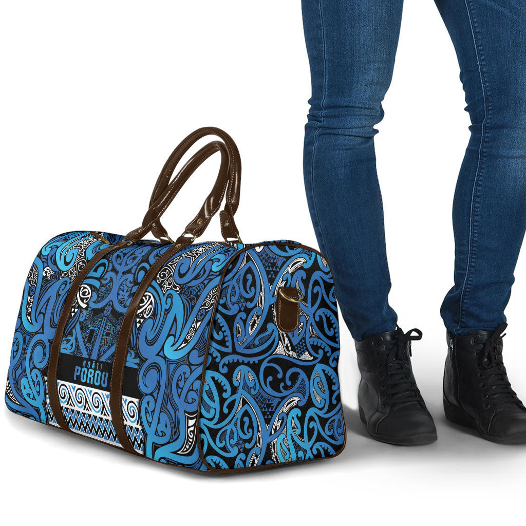 Aotearoa Iwi Ngati Porou Travel Bag Maori Wharenui House Tribal Pattern LT9 - Polynesian Pride