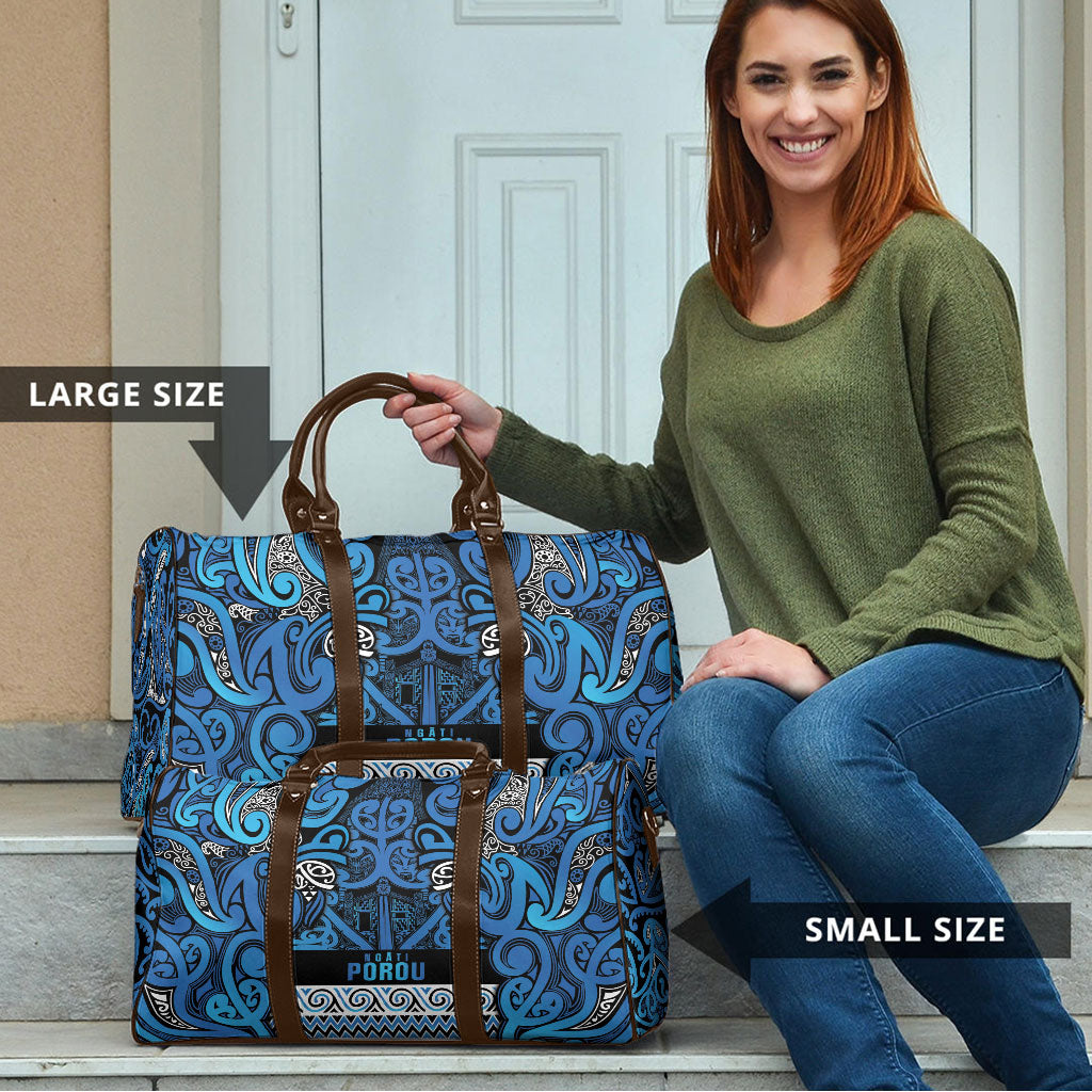Aotearoa Iwi Ngati Porou Travel Bag Maori Wharenui House Tribal Pattern LT9 - Polynesian Pride