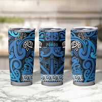 Aotearoa Iwi Ngati Porou Tumbler Cup Maori Wharenui House Tribal Pattern LT9 - Polynesian Pride