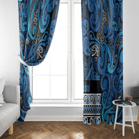 Aotearoa Iwi Ngati Porou Window Curtain Maori Wharenui House Tribal Pattern LT9 - Polynesian Pride