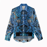 Aotearoa Iwi Ngati Porou Women Casual Shirt Maori Wharenui House Tribal Pattern LT9 - Polynesian Pride