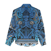 Aotearoa Iwi Ngati Porou Women Casual Shirt Maori Wharenui House Tribal Pattern LT9 - Polynesian Pride