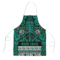 Aotearoa Iwi Ngai Tahu Apron Maori Wharenui House Tribal Pattern LT9 Turquoise - Polynesian Pride
