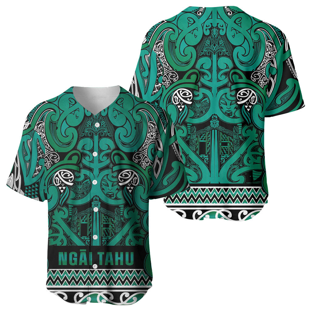 Aotearoa Iwi Ngai Tahu Baseball Jersey Maori Wharenui House Tribal Pattern LT9 - Polynesian Pride