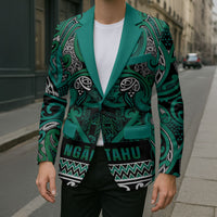 Aotearoa Iwi Ngai Tahu Blazer Maori Wharenui House Tribal Pattern LT9 - Polynesian Pride