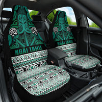 Aotearoa Iwi Ngai Tahu Car Seat Cover Maori Wharenui House Tribal Pattern LT9 One Size Turquoise - Polynesian Pride