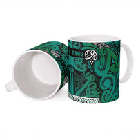 Aotearoa Iwi Ngai Tahu Ceramic Mug Maori Wharenui House Tribal Pattern LT9 - Polynesian Pride
