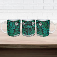 Aotearoa Iwi Ngai Tahu Ceramic Mug Maori Wharenui House Tribal Pattern LT9 - Polynesian Pride