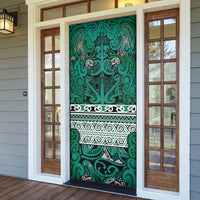Aotearoa Iwi Ngai Tahu Door Cover Maori Wharenui House Tribal Pattern LT9 - Polynesian Pride