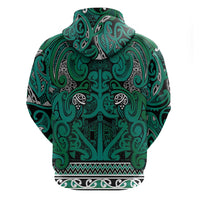 Aotearoa Iwi Ngai Tahu Hoodie Maori Wharenui House Tribal Pattern LT9 - Polynesian Pride