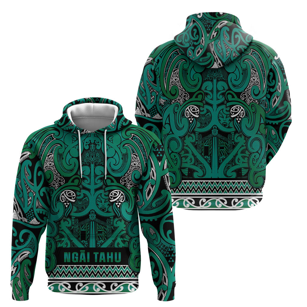 Aotearoa Iwi Ngai Tahu Hoodie Maori Wharenui House Tribal Pattern LT9 - Polynesian Pride