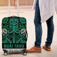 Aotearoa Iwi Ngai Tahu Luggage Cover Maori Wharenui House Tribal Pattern LT9 Turquoise - Polynesian Pride