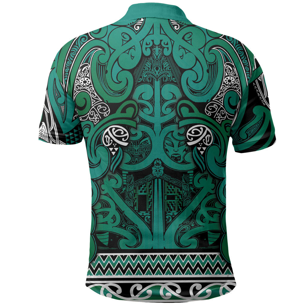 Aotearoa Iwi Ngai Tahu Polo Shirt Maori Wharenui House Tribal Pattern LT9 - Polynesian Pride