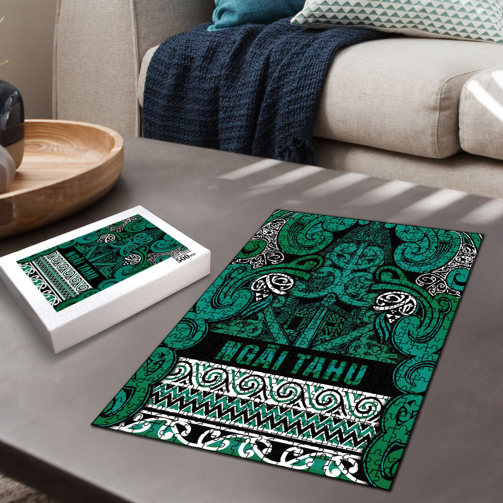 Aotearoa Iwi Ngai Tahu Puzzle Maori Wharenui House Tribal Pattern LT9 - Polynesian Pride