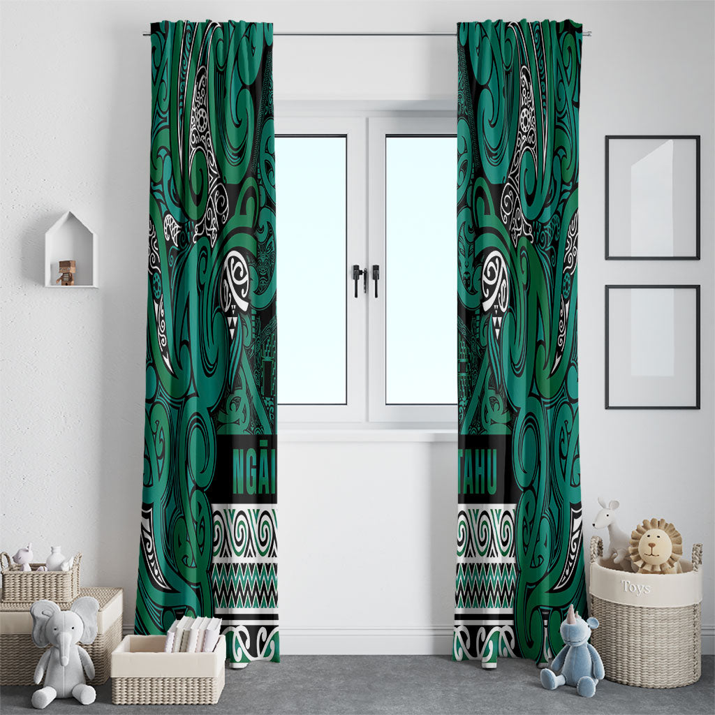 Aotearoa Iwi Ngai Tahu Window Curtain Maori Wharenui House Tribal Pattern LT9 - Polynesian Pride
