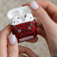 Aotearoa Iwi Ngati Kahungunu AirPods Case Maori Wharenui House Tribal Pattern LT9 - Polynesian Pride