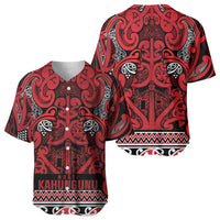 Aotearoa Iwi Ngati Kahungunu Baseball Jersey Maori Wharenui House Tribal Pattern LT9 - Polynesian Pride