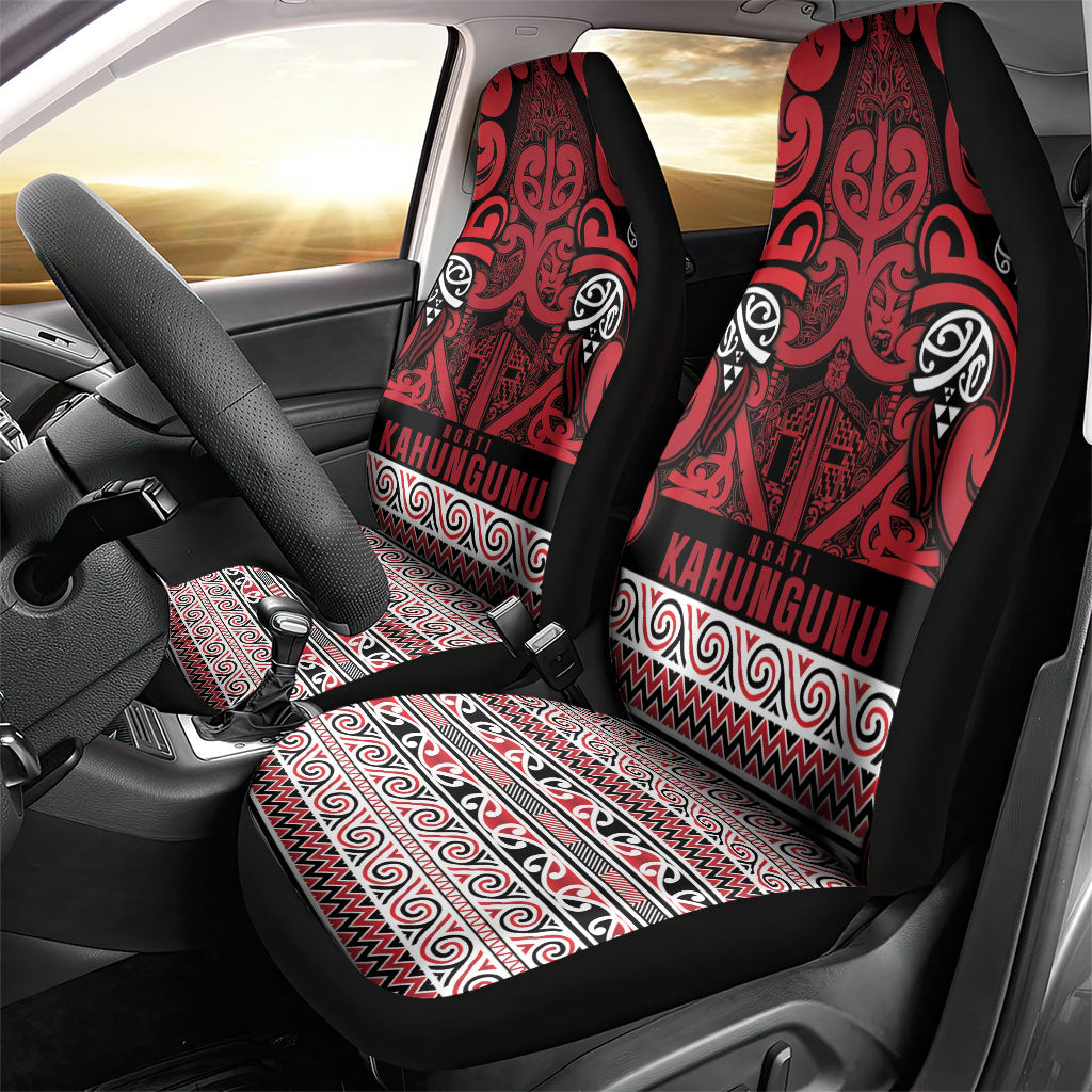 Aotearoa Iwi Ngati Kahungunu Car Seat Cover Maori Wharenui House Tribal Pattern LT9 - Polynesian Pride