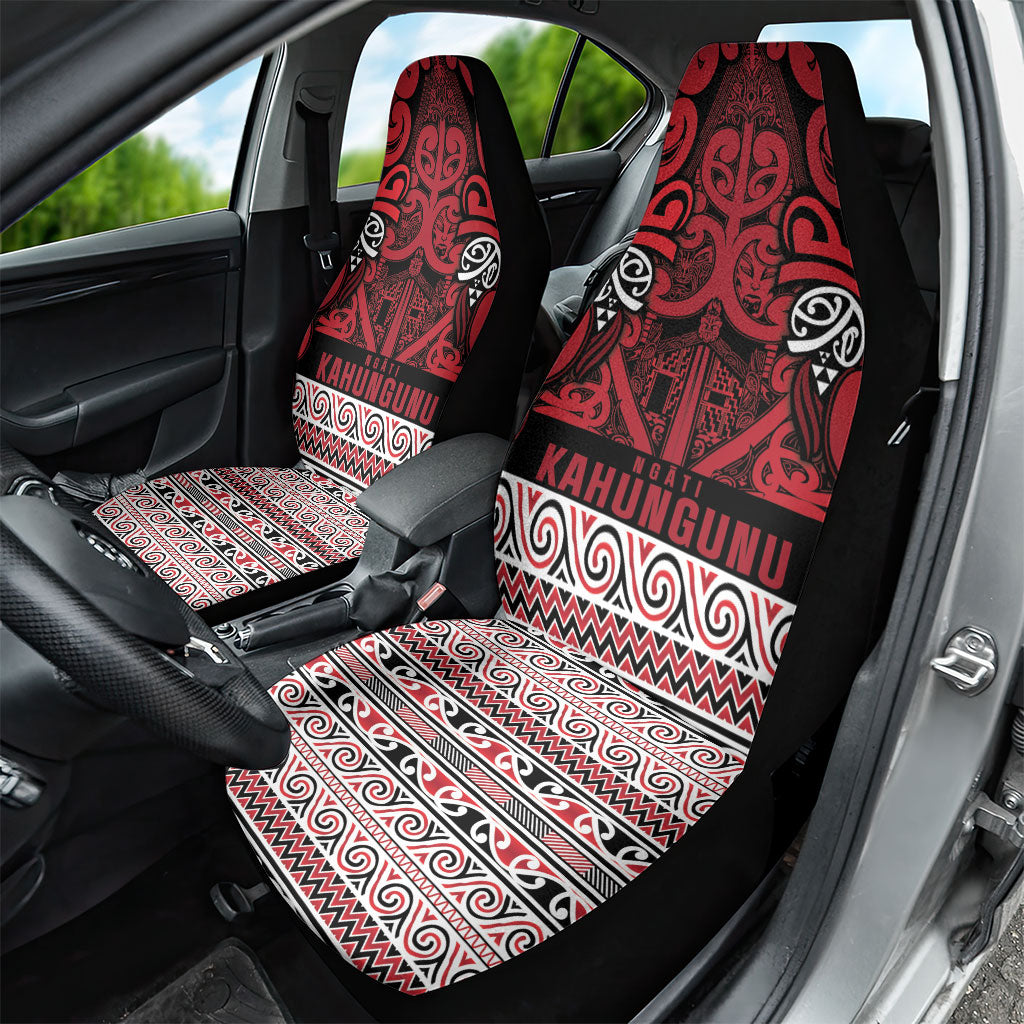 Aotearoa Iwi Ngati Kahungunu Car Seat Cover Maori Wharenui House Tribal Pattern LT9 - Polynesian Pride