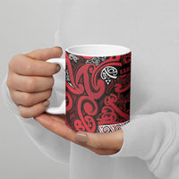 Aotearoa Iwi Ngati Kahungunu Ceramic Mug Maori Wharenui House Tribal Pattern LT9 - Polynesian Pride
