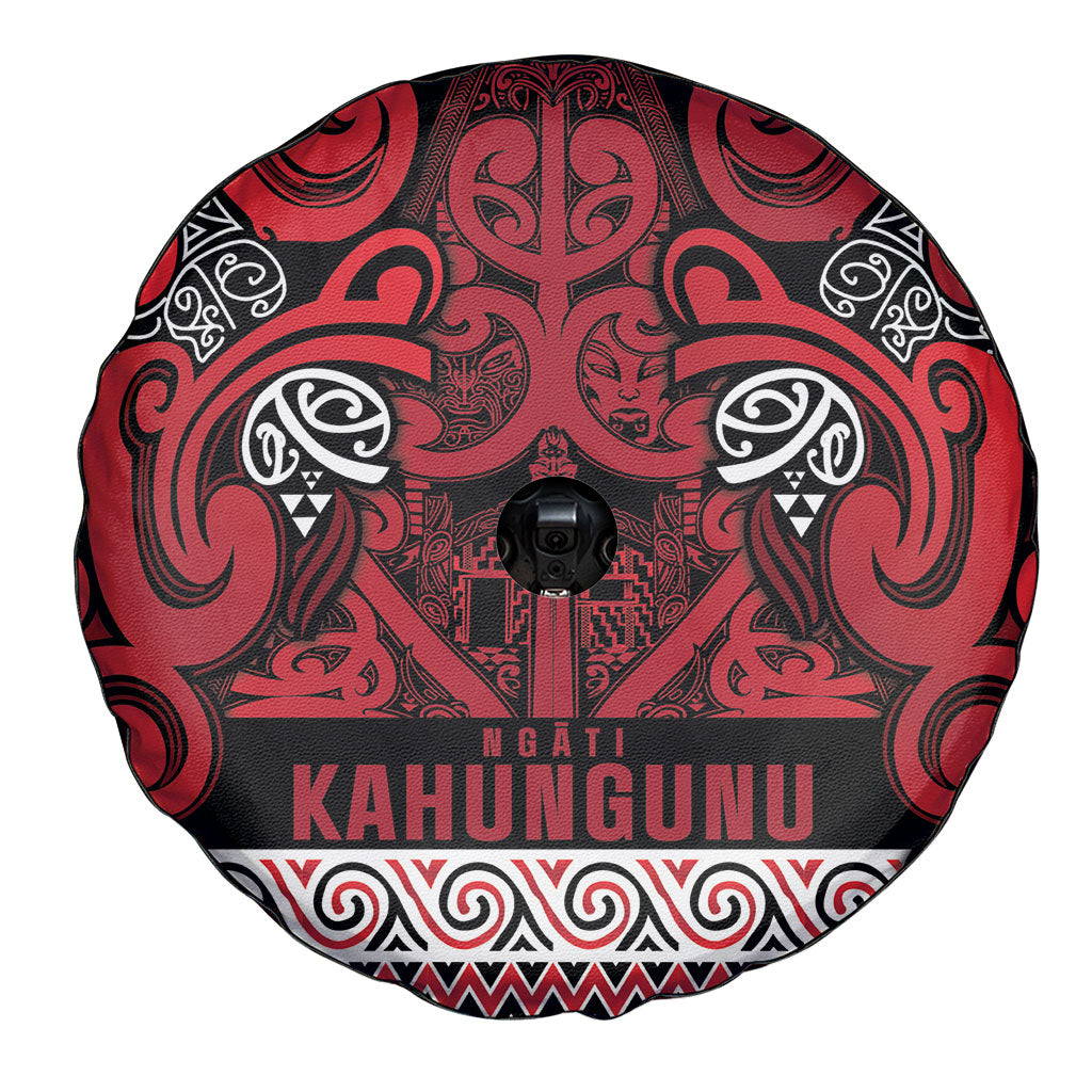 Aotearoa Iwi Ngati Kahungunu Spare Tire Cover Maori Wharenui House Tribal Pattern LT9 - Polynesian Pride