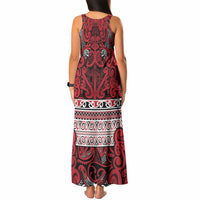 Aotearoa Iwi Ngati Kahungunu Tank Maxi Dress Maori Wharenui House Tribal Pattern LT9 - Polynesian Pride