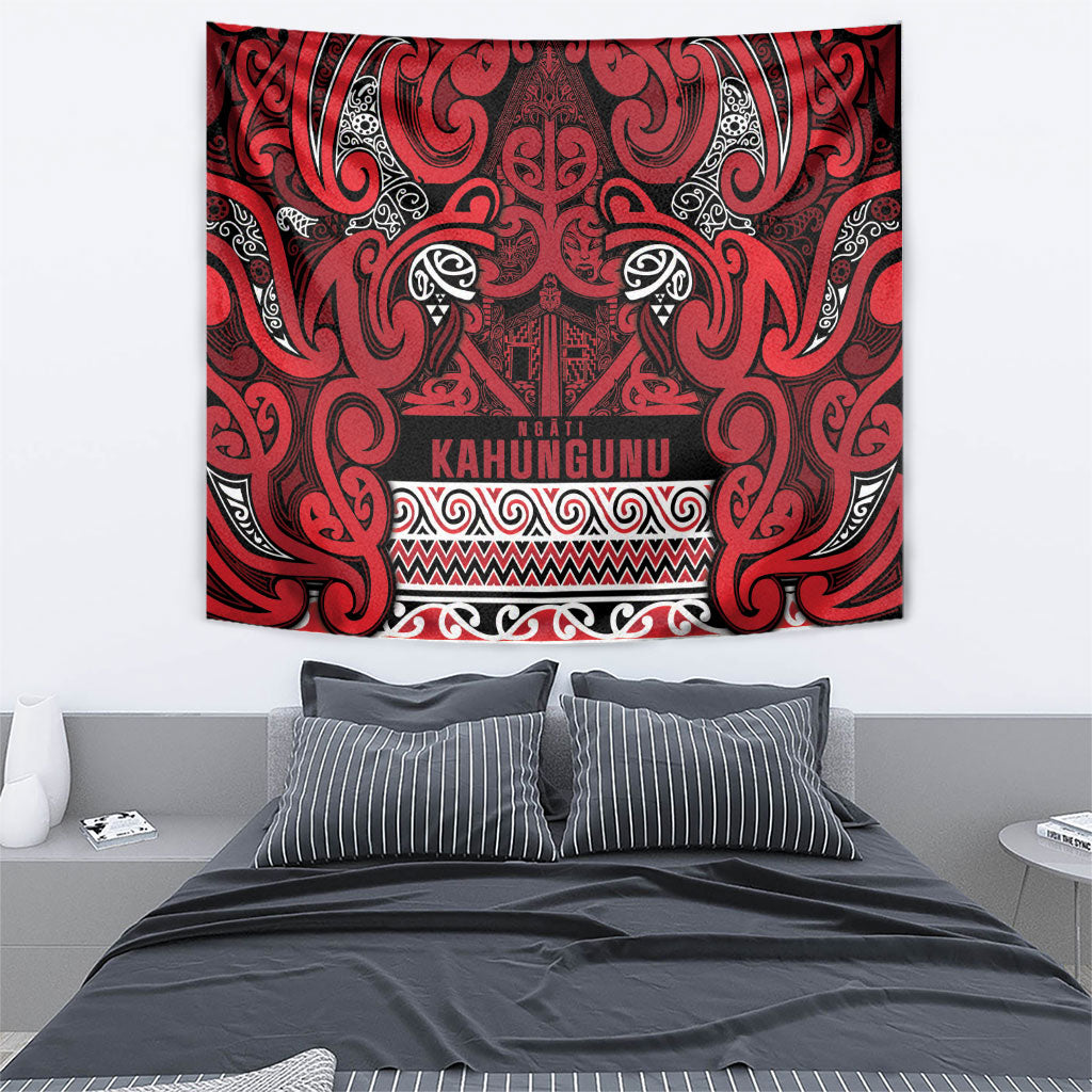 Aotearoa Iwi Ngati Kahungunu Tapestry Maori Wharenui House Tribal Pattern LT9 - Polynesian Pride