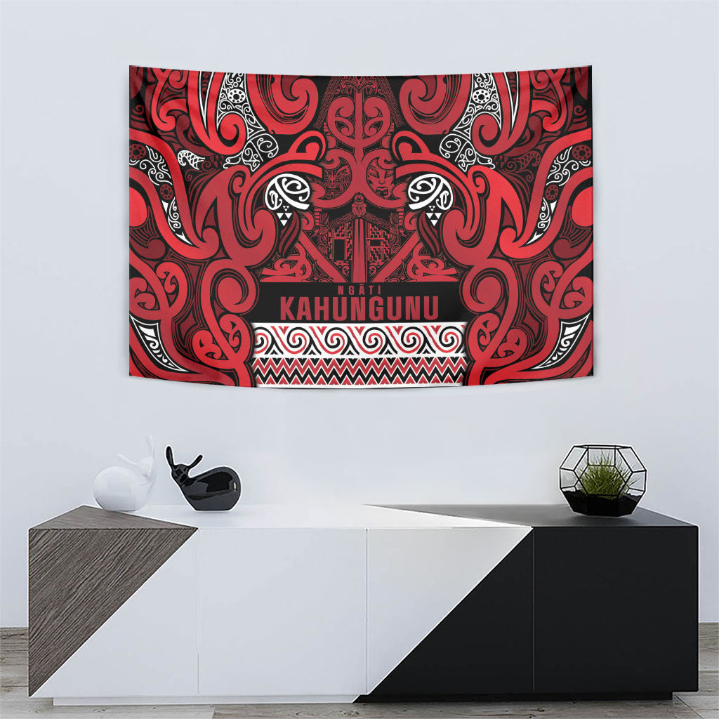 Aotearoa Iwi Ngati Kahungunu Tapestry Maori Wharenui House Tribal Pattern LT9 - Polynesian Pride