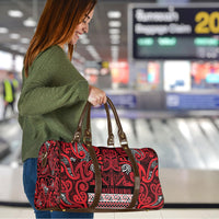 Aotearoa Iwi Ngati Kahungunu Travel Bag Maori Wharenui House Tribal Pattern LT9 - Polynesian Pride