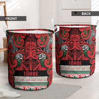 Aotearoa Iwi Tuhoe Laundry Basket Maori Wharenui House Tribal Pattern LT9 - Polynesian Pride
