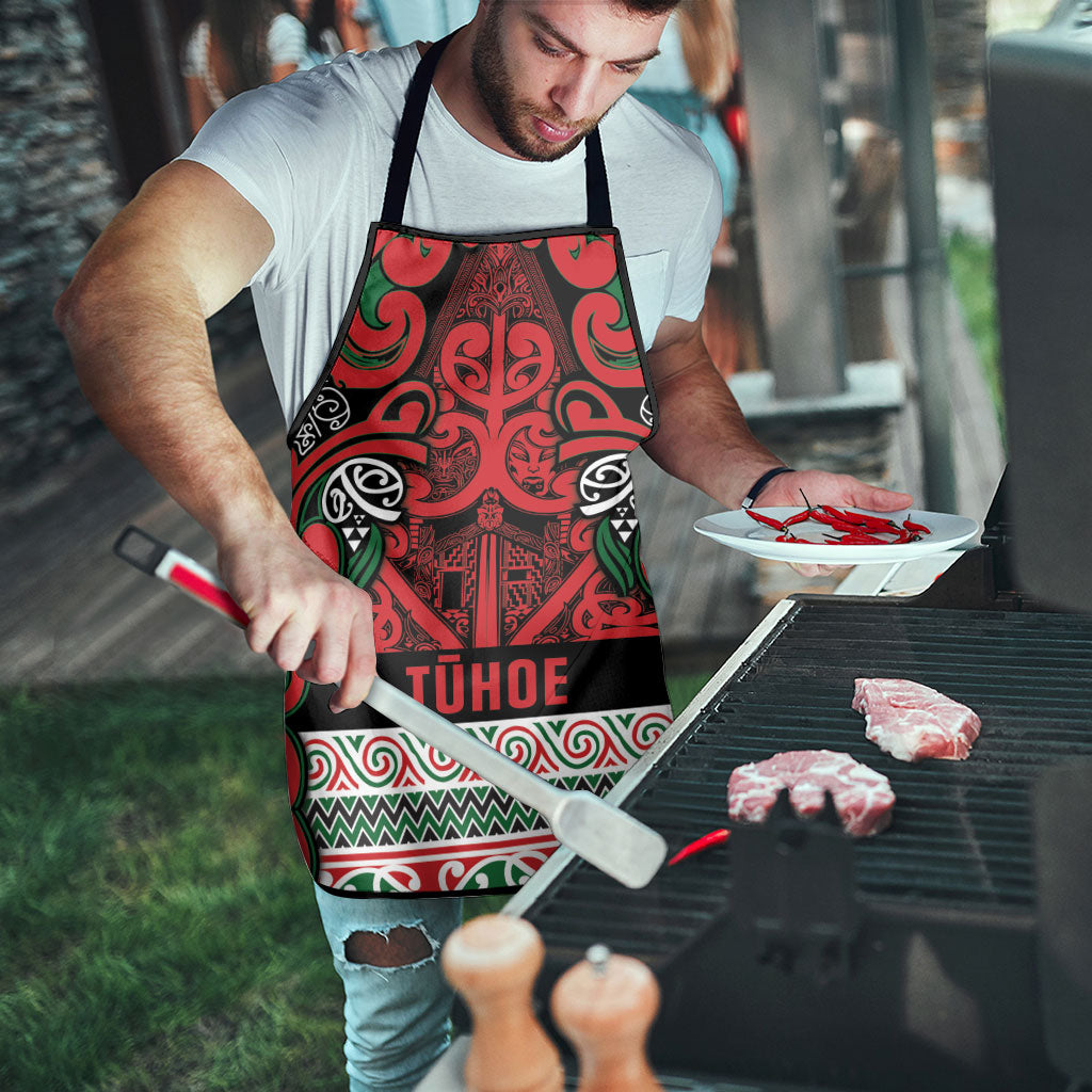 Aotearoa Iwi Tuhoe Apron Maori Wharenui House Tribal Pattern LT9 - Polynesian Pride