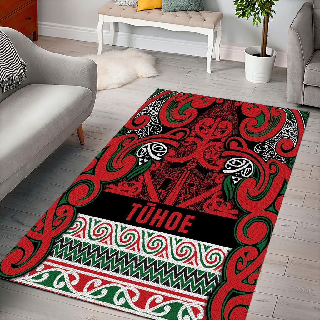 Aotearoa Iwi Tuhoe Area Rug Maori Wharenui House Tribal Pattern LT9 - Polynesian Pride