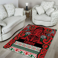 Aotearoa Iwi Tuhoe Area Rug Maori Wharenui House Tribal Pattern LT9 - Polynesian Pride